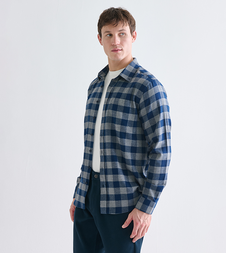 Plaid Long Sleeves Shirt