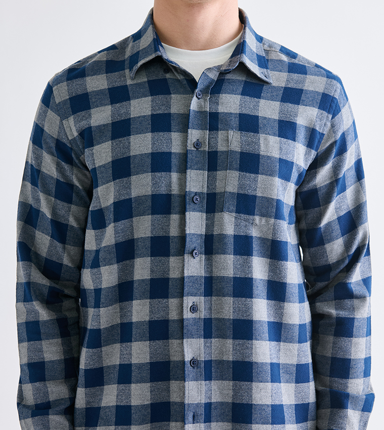 Plaid Long Sleeves Shirt