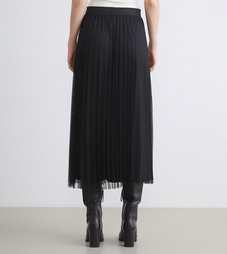 تنورة ميني تول بخصر عالي 