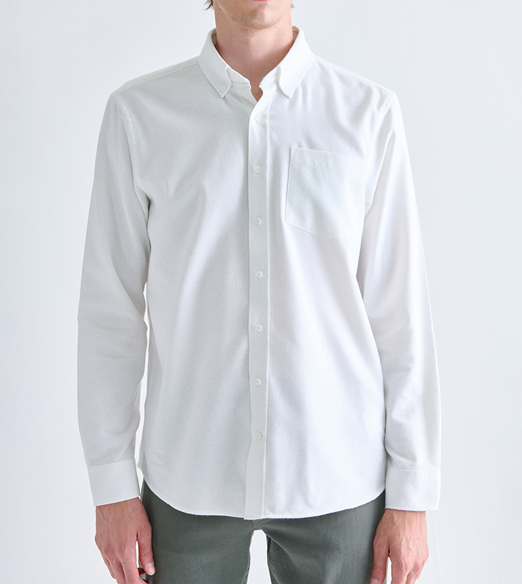 Solid Long Sleeves Lumberjack Shirt