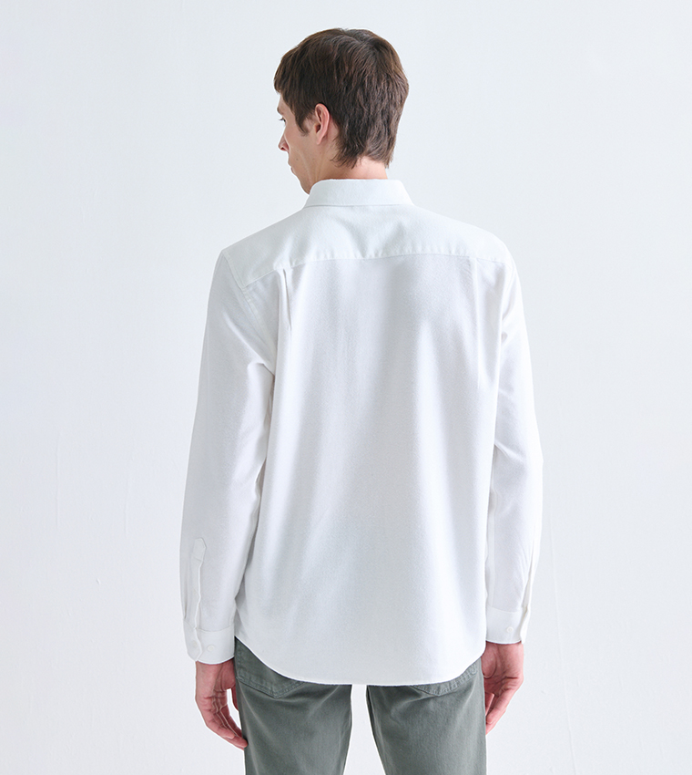 Solid Long Sleeves Lumberjack Shirt