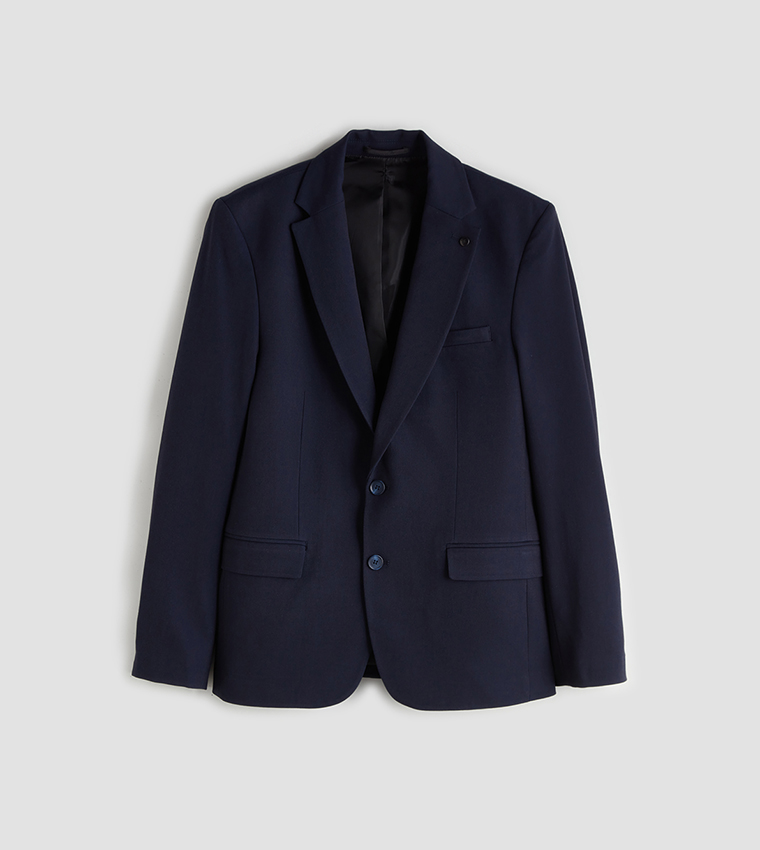 Solid Long Sleeves Slim Fit Blazer