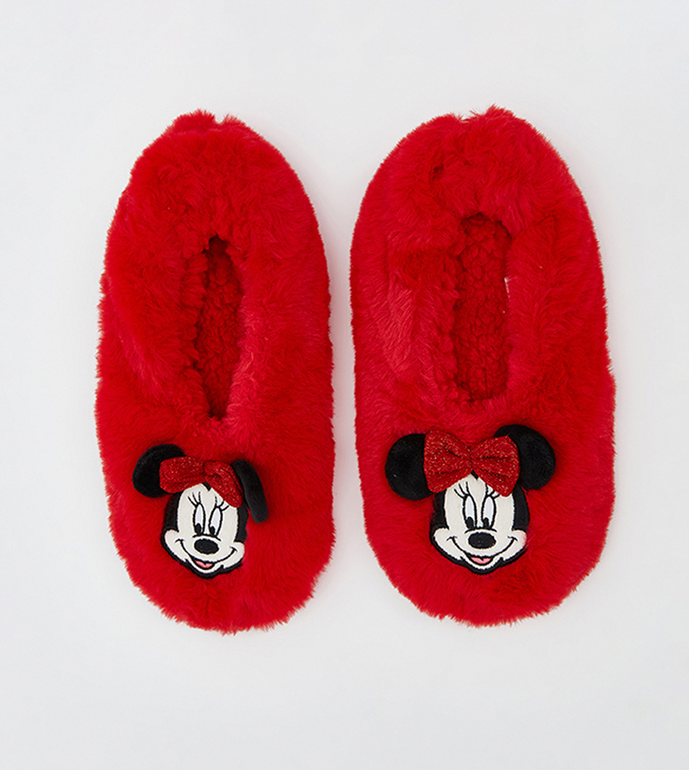 شبشب غرفة مانع للانزلاق بطبعة ميني ماوس