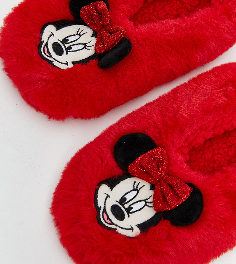 شبشب غرفة مانع للانزلاق بطبعة ميني ماوس