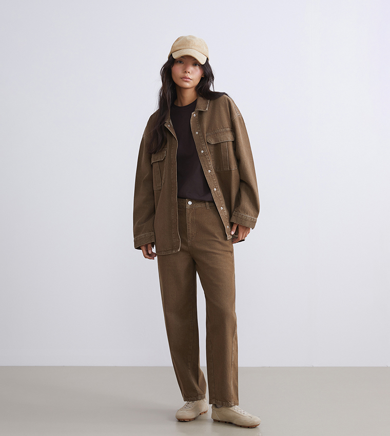 Washed Oversized Denim Jacket