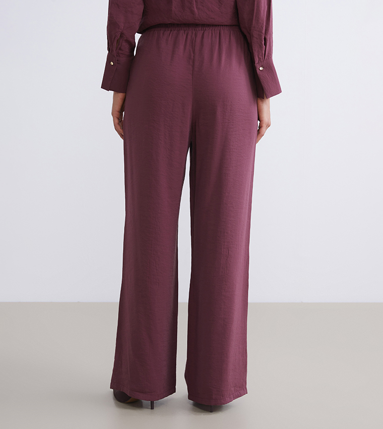 Drawstring Waist Modal Blend Trousers