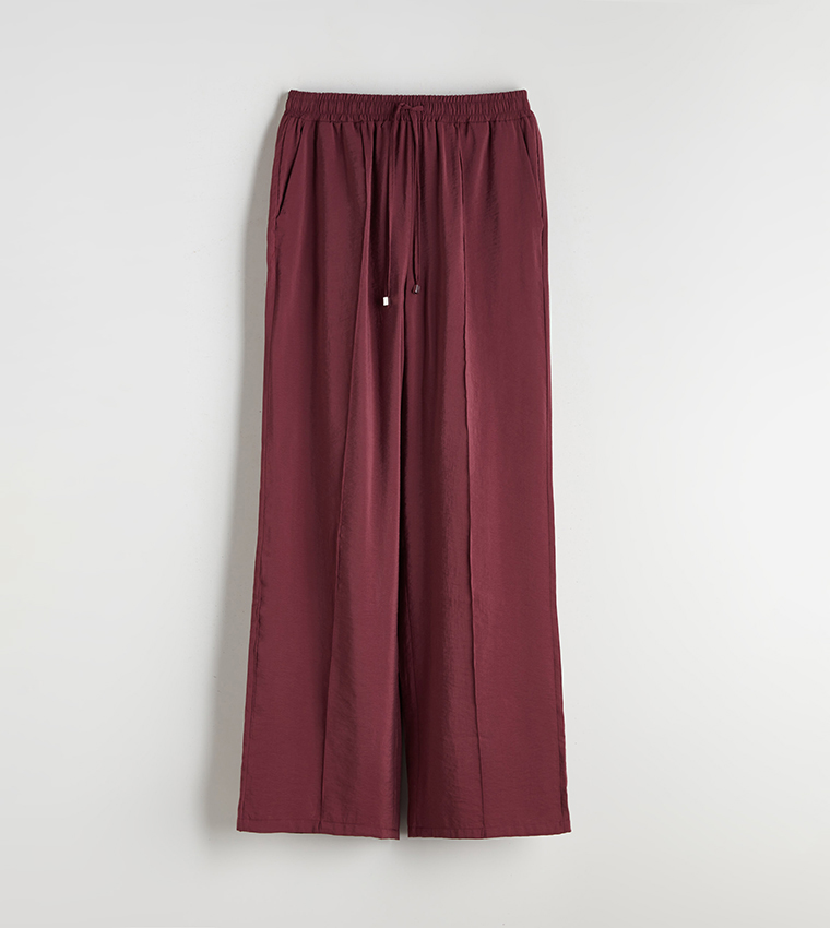Drawstring Waist Modal Blend Trousers