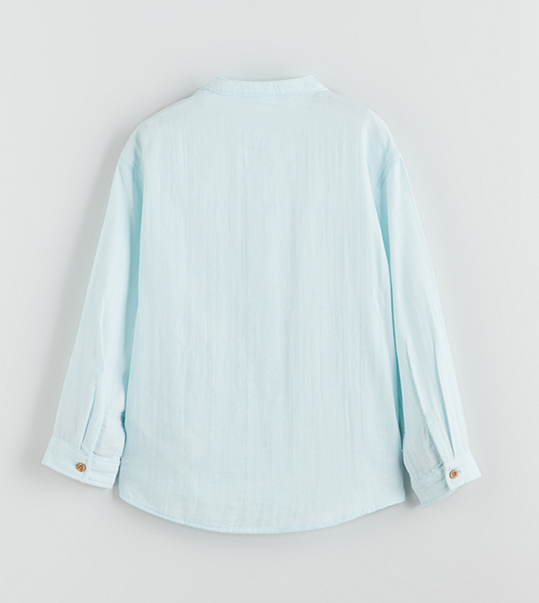 قميص بياقة ماندرين 