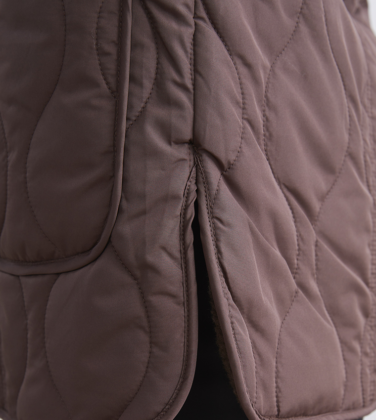 LC Waikiki  Puffer & Quilted Jackets - Brown Puffer & Quilted Jackets