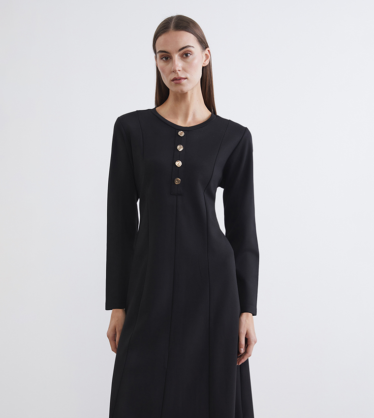 اٍل سي واي كيكي  فساتين ميدي  - أسود Midi Dresses