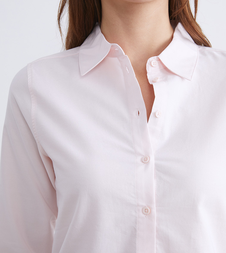 Solid Regular Fit Oxford Shirt