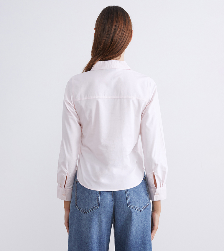 Solid Regular Fit Oxford Shirt