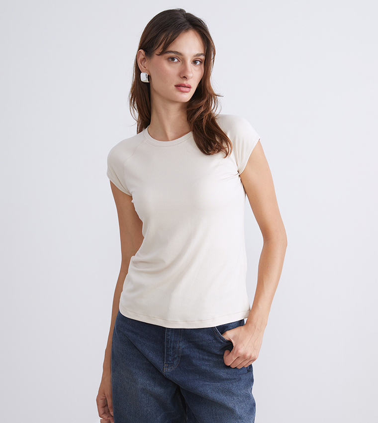 Solid Crew Neck T-Shirt