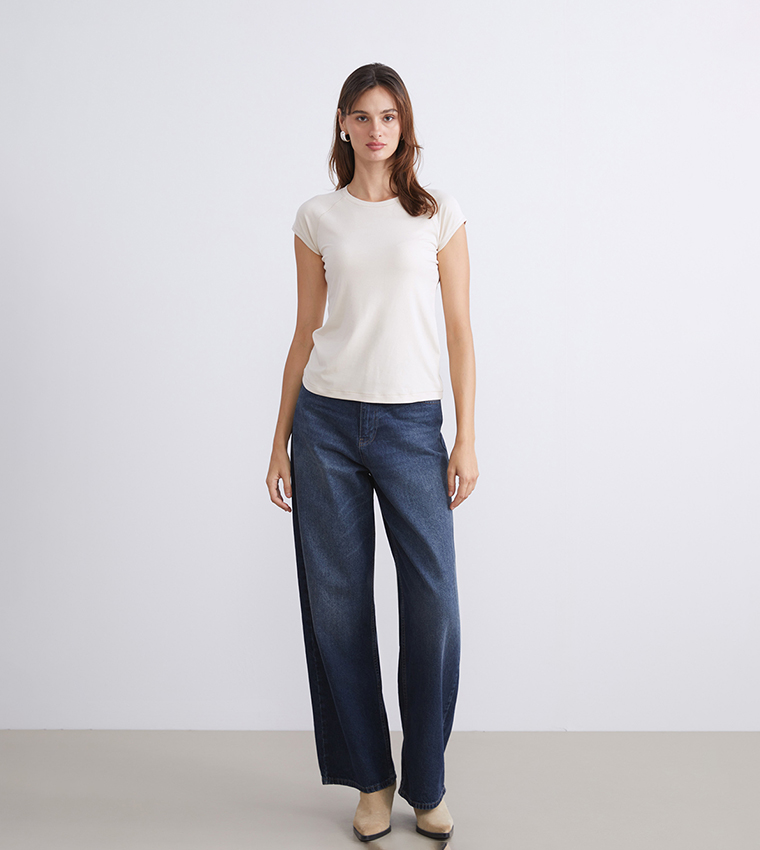 Solid Crew Neck T-Shirt