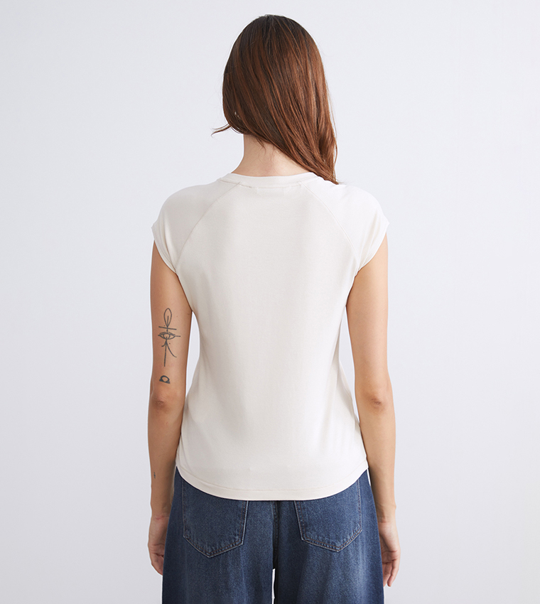 Solid Crew Neck T-Shirt