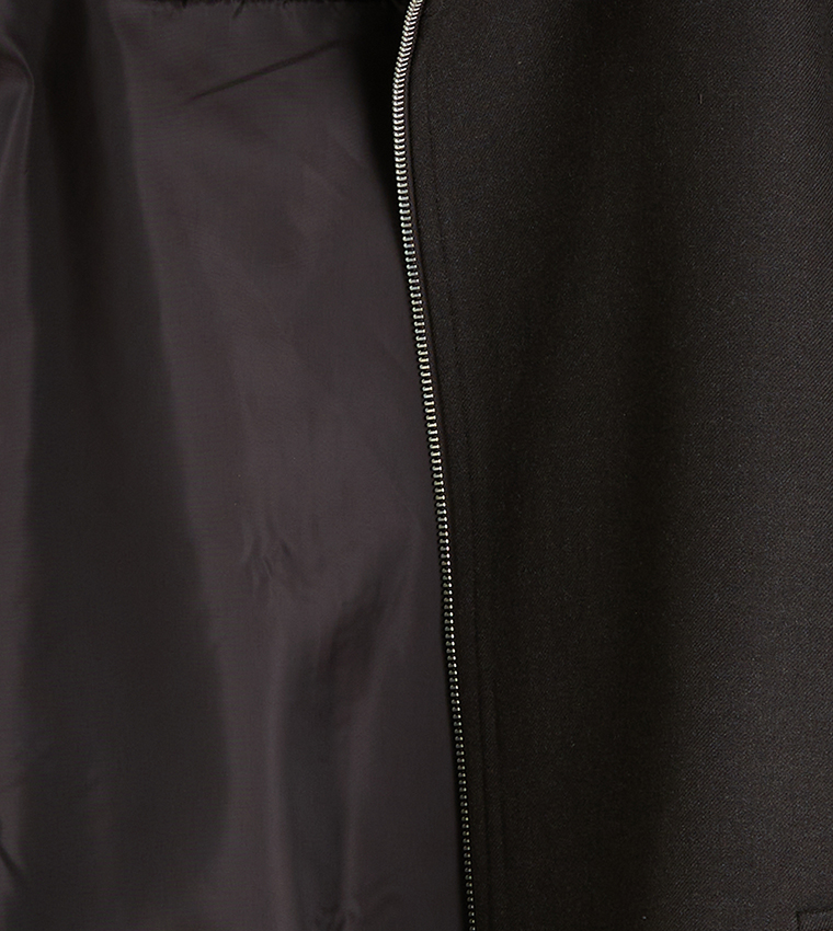 جاكيت ترنش بسحاب وكم طويل 