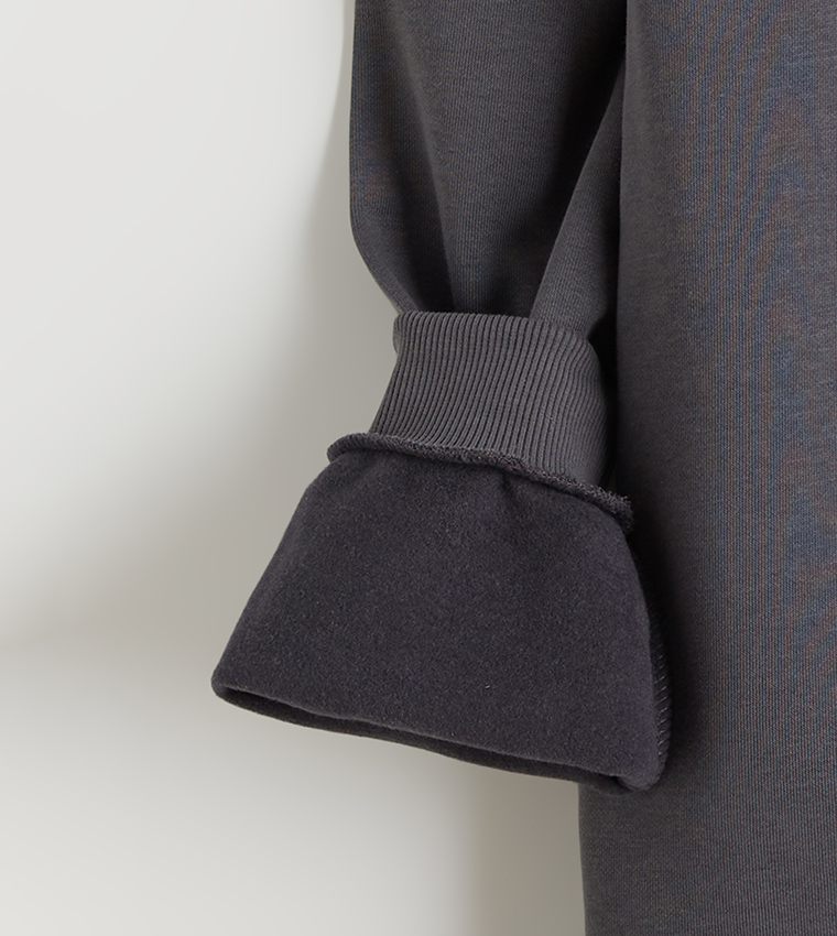 Half Zippered Long Sleeves Sweatshirt