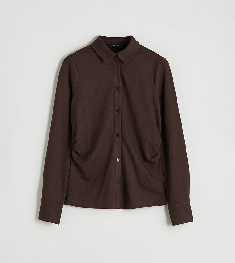 Crinkled Long Sleeves Shirt