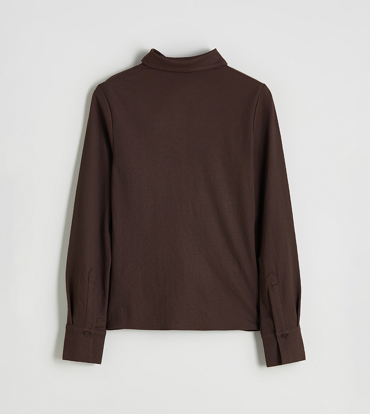 Crinkled Long Sleeves Shirt