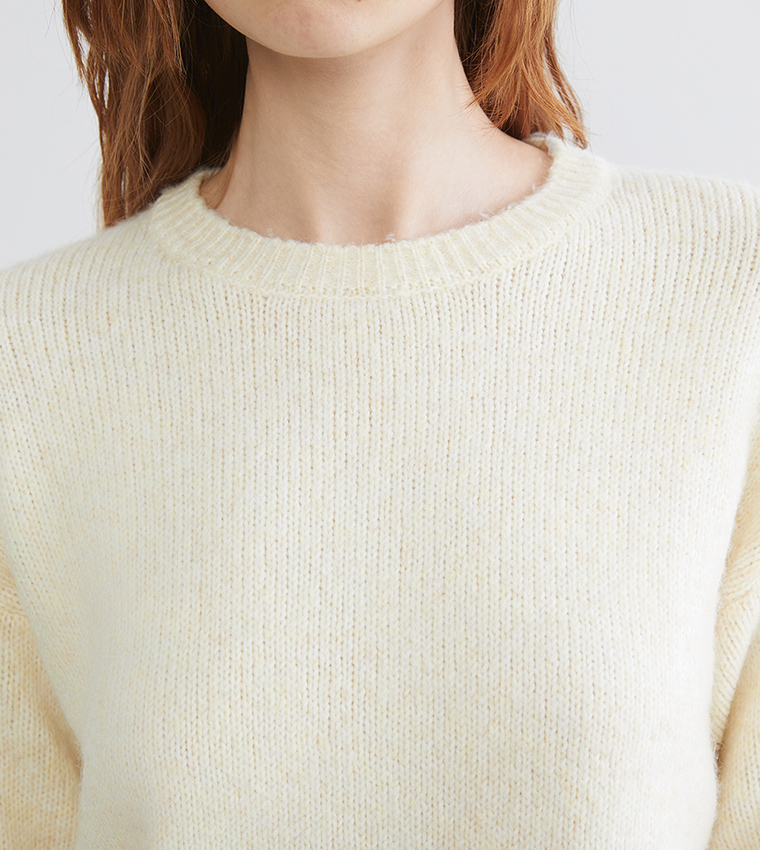 Knitted Crew Neck Sweater