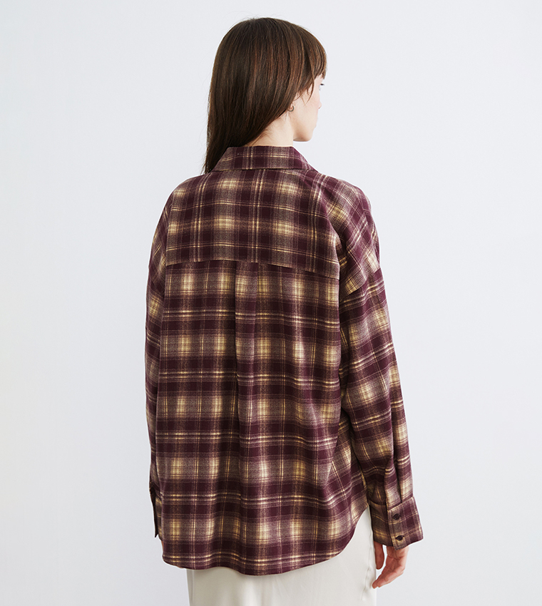 قميص أوفرسايز كم طويل 