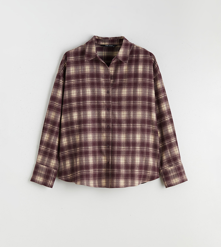 قميص أوفرسايز كم طويل 