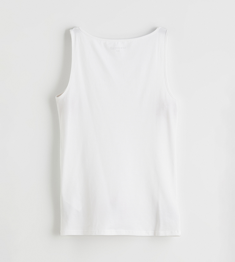 Solid U Neck Tank Top
