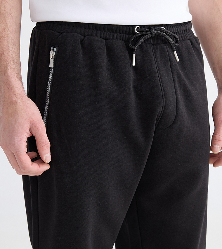 Drawstring Waist Slim Fit Joggers