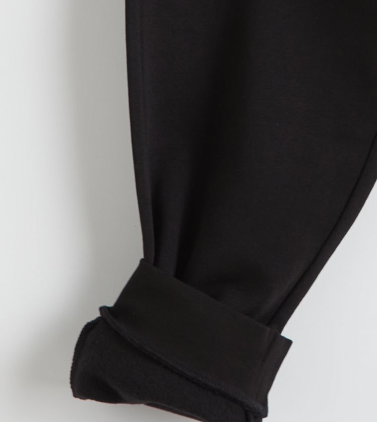 Drawstring Waist Slim Fit Joggers