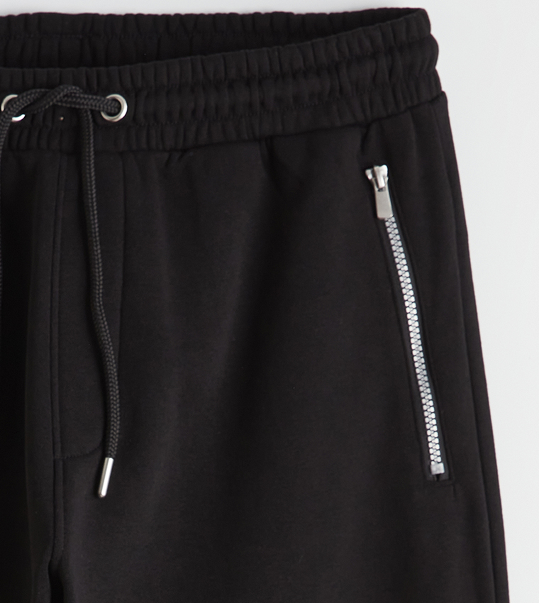 Drawstring Waist Slim Fit Joggers