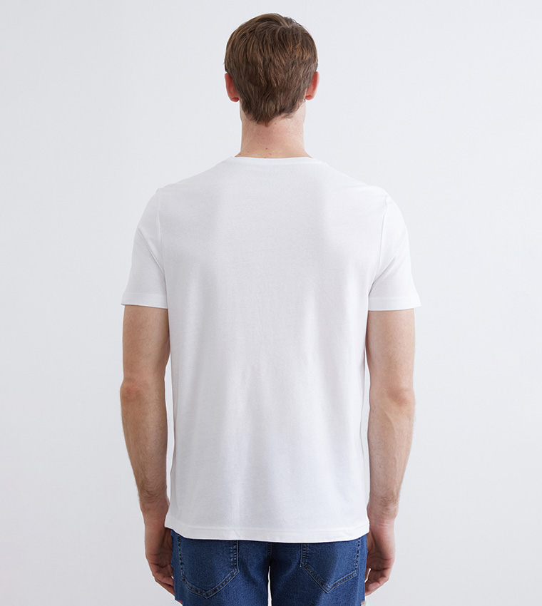 Solid Crew Neck T-Shirt