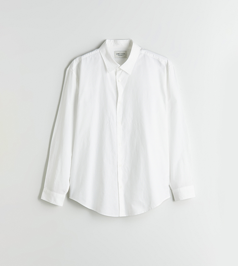 Long Sleeves Relaxed Fit Oxford Shirt