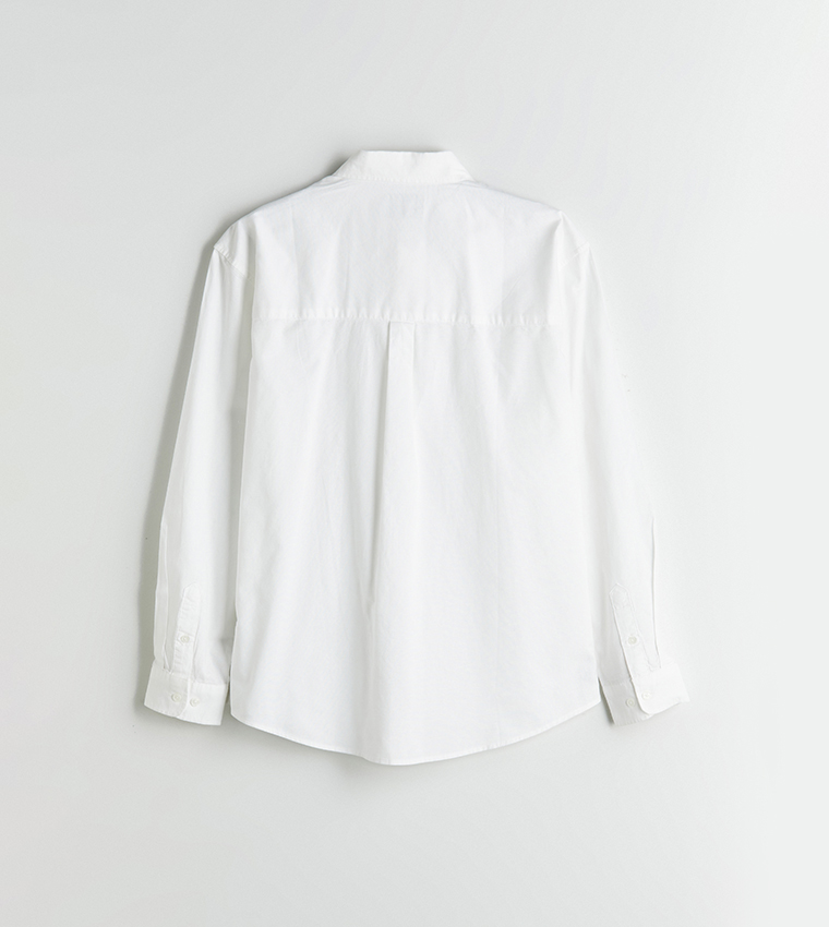 Long Sleeves Relaxed Fit Oxford Shirt
