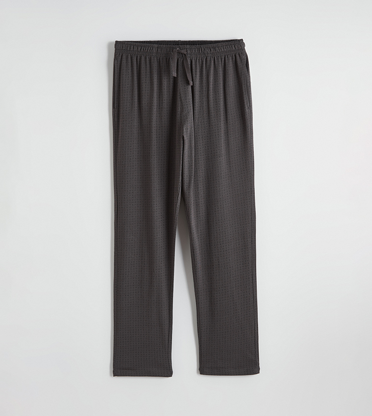 Patterned Drawstring Waist Pajama Bottom