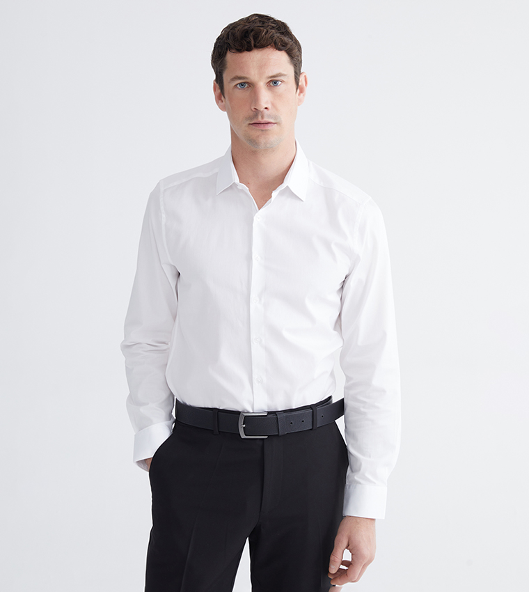 Solid Long Sleeves Formal Shirt