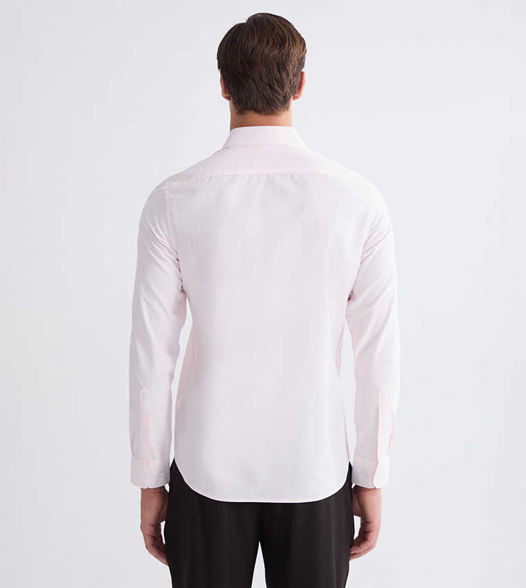 Striped Long Sleeves Slim Fit Formal Shirt