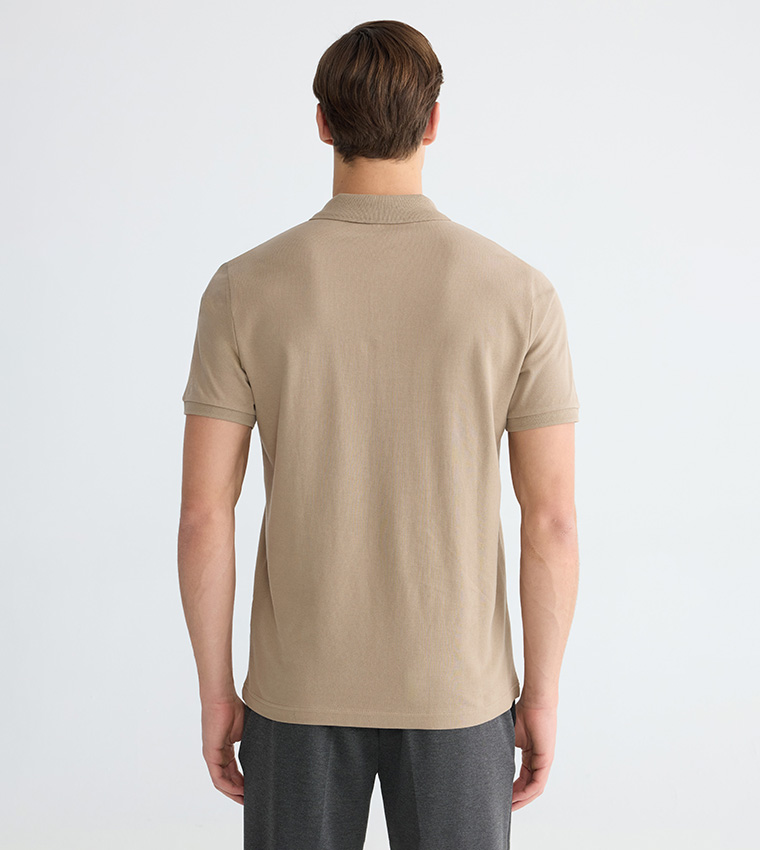 تيشيرت بولو رجالي سادة كم قصير