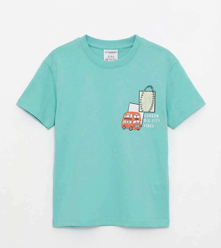 London Printed Short Sleeves Jersey T-Shirt