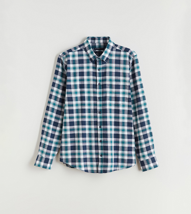 Plaid Long Sleeves Casual Shirt