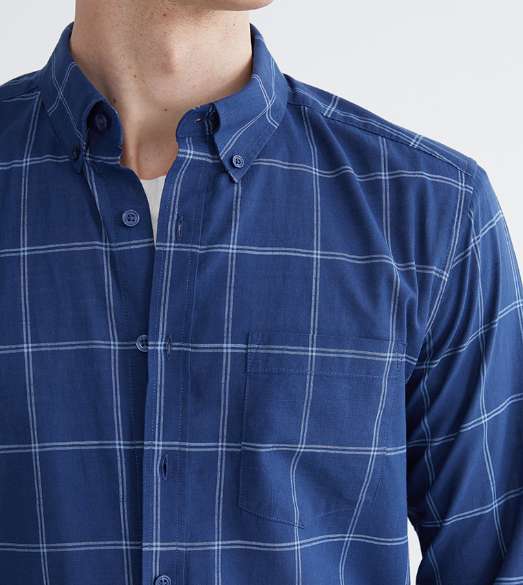 Plaid Long Sleeves Casual Shirt