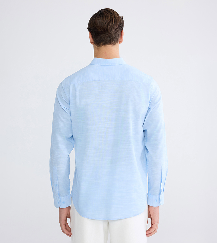 Long Sleeves Regular Fit Poplin Shirt