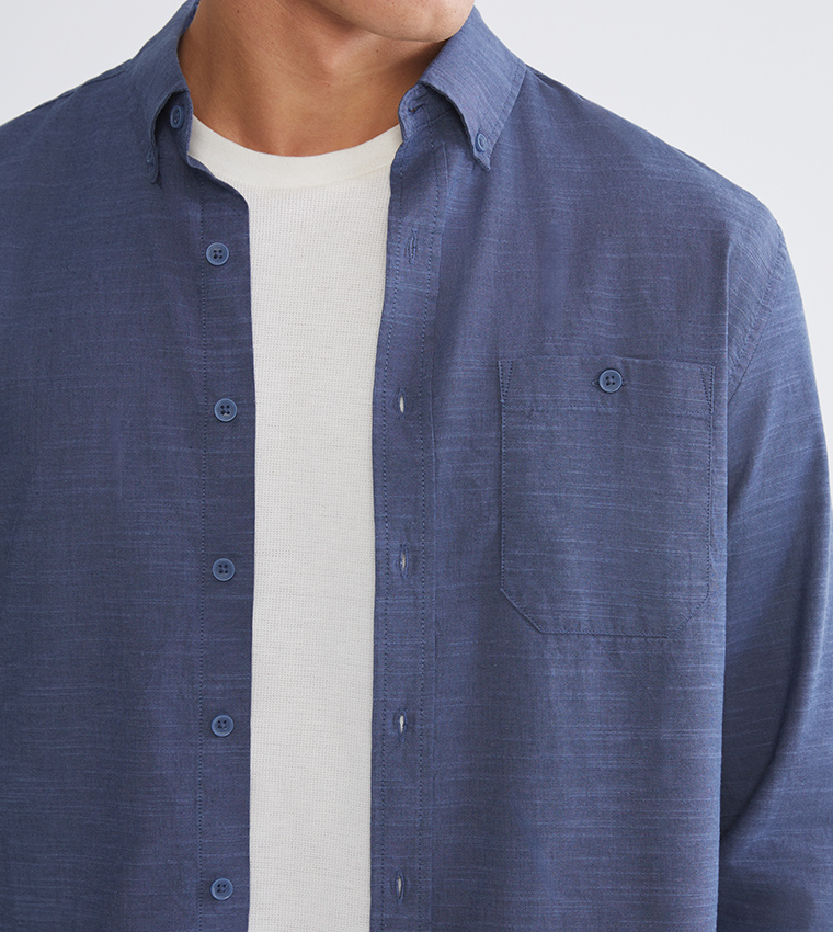 Solid Long Sleeves Casual Shirt