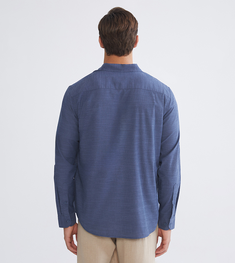 Solid Long Sleeves Casual Shirt