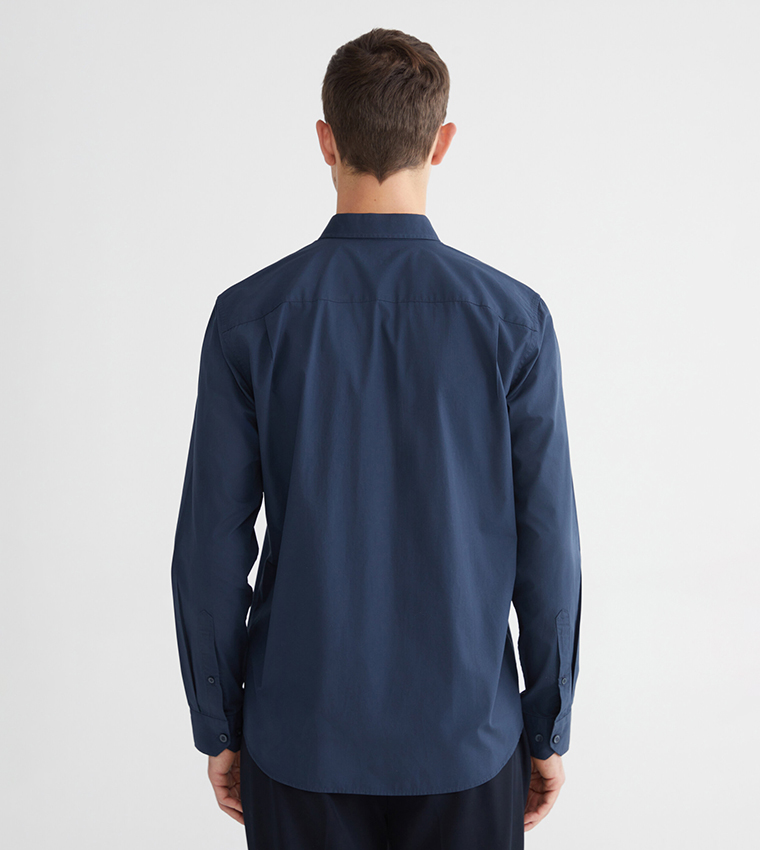 Solid Long Sleeves Casual Shirt