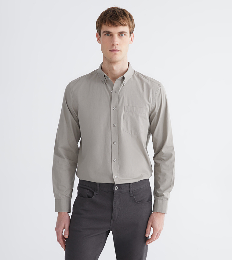 Solid Long Sleeves Casual Shirt