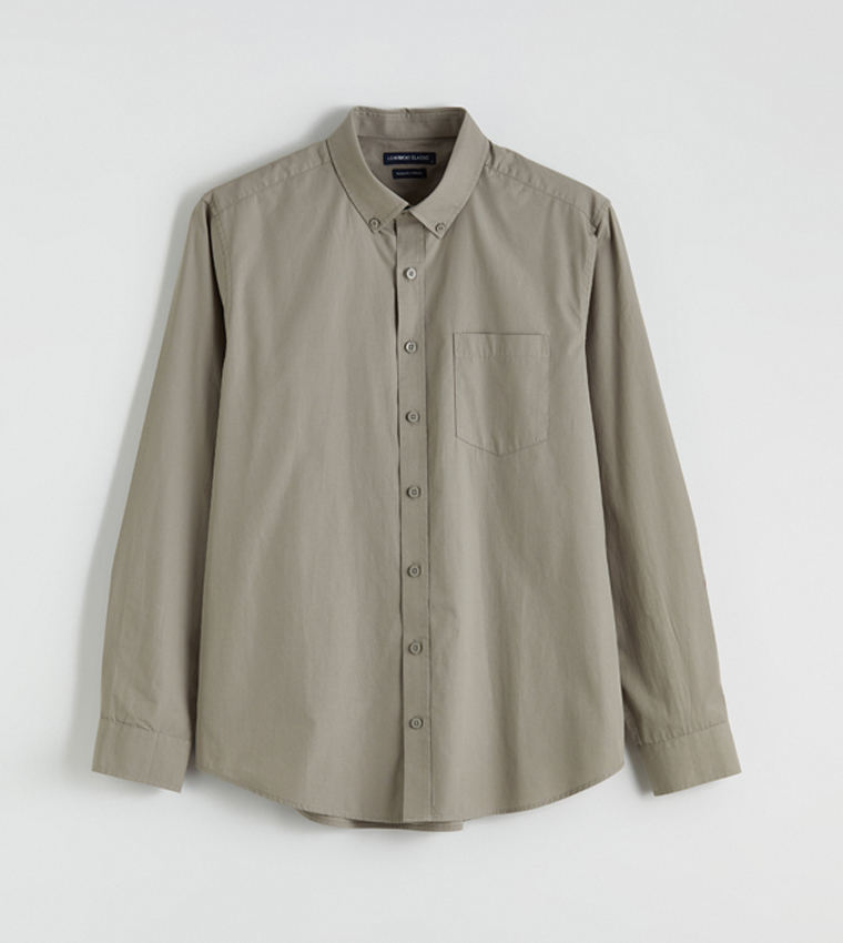 Solid Long Sleeves Casual Shirt