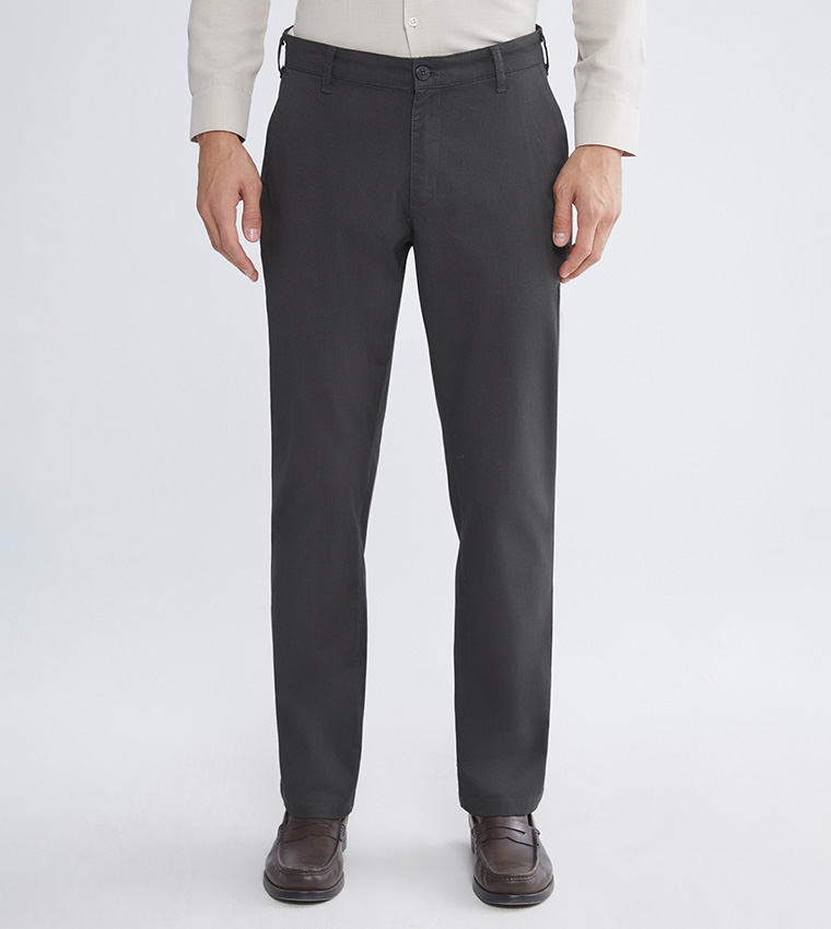 Mid Rise Slim Fit Gabardine Chinos