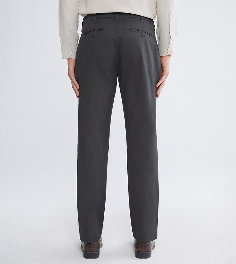 Mid Rise Slim Fit Gabardine Chinos