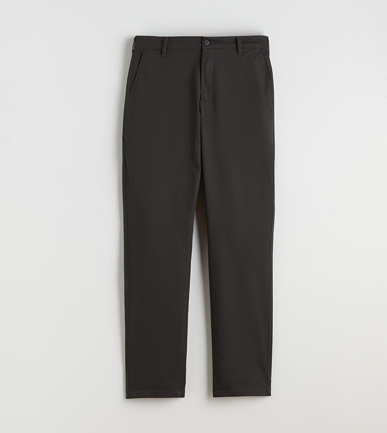 Mid Rise Slim Fit Gabardine Chinos