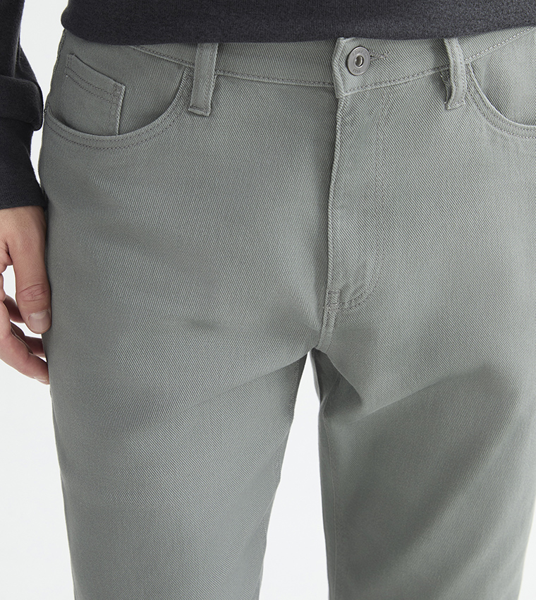 Solid Standard Fit Trousers